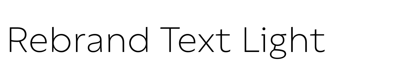 Rebrand Text Light